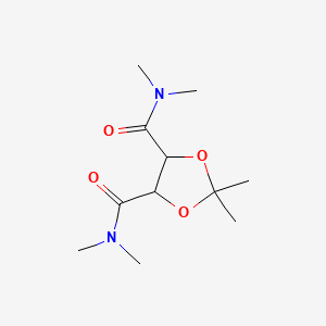 molecular formula C11H20N2O4 B3067419 N,N,N',N',2,2-hexamethyl-1,3-dioxolane-4,5-dicarboxamide CAS No. 111828-49-0