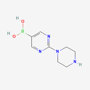 (2-Piperazin-1-ylpyrimidin-5-yl)boronic acid