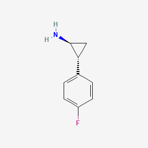 molecular formula C9H10FN B3067466 (1S,2R)-2-(4-Fluorophenyl)cyclopropanamine CAS No. 1207276-00-3
