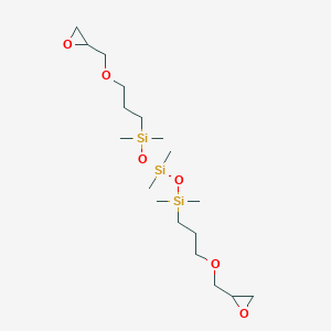 molecular formula C18H40O6Si3 B3067630 Bis[[dimethyl-[3-(oxiran-2-ylmethoxy)propyl]silyl]oxy]-dimethylsilane CAS No. 130167-23-6