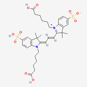 molecular formula C35H44N2O10S2 B3067758 Cyanine 3.18 CAS No. 146397-17-3