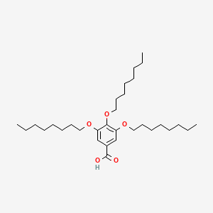 molecular formula C31H54O5 B3067807 Benzoic acid, 3,4,5-tris(octyloxy)- CAS No. 157980-09-1