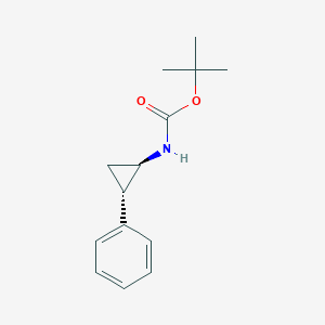 molecular formula C14H19NO2 B3067875 tert-Butyl ((1R,2S)-2-phenylcyclopropyl)carbamate CAS No. 185256-47-7