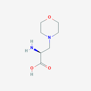 molecular formula C7H14N2O3 B3067922 (S)-2-Amino-3-morpholinopropanoic acid CAS No. 1931924-34-3