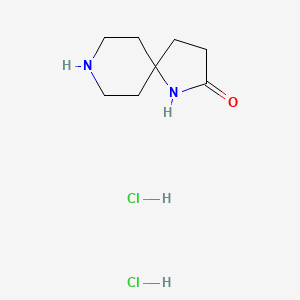 molecular formula C8H16Cl2N2O B3067945 1,8-Diazaspiro[4.5]decan-2-one dihydrochloride CAS No. 1956389-84-6