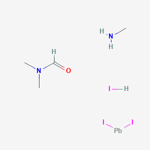 molecular formula C4H13I3N2OP B3067988 diiodolead;N,N-dimethylformamide;methanamine;hydroiodide CAS No. 2101242-86-6
