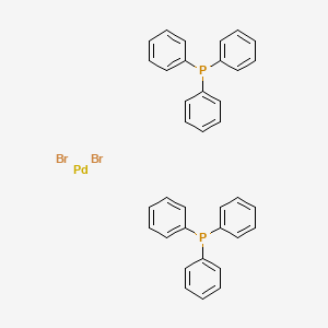 molecular formula C36H30Br2P2Pd B3068041 trans-Dibromobis(triphenylphosphine)palladium(II) CAS No. 22180-53-6