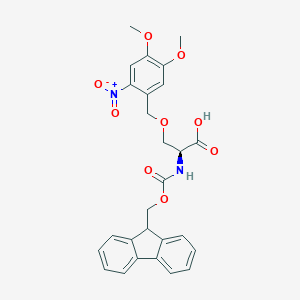 molecular formula C27H26N2O9 B030681 N-Fmoc DMNB-L-serine CAS No. 628280-43-3