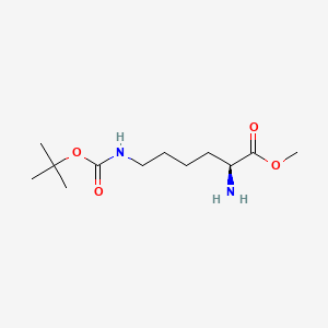 molecular formula C12H24N2O4 B3068177 (S)-Methyl 2-amino-6-((tert-butoxycarbonyl)amino)hexanoate CAS No. 3017-32-1