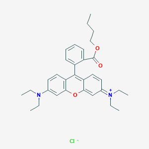 molecular formula C32H39ClN2O3 B3068281 Butyl rhodamine B CAS No. 3571-37-7
