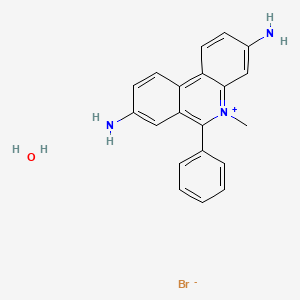 3,8-Diamino-5-methyl-6-phenylphenanthridin-5-ium bromide hydrate