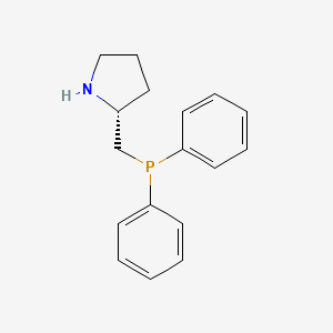 molecular formula C17H20NP B3068371 (2R)-2-(Diphenylphosphinomethyl)pyrrolidine CAS No. 428514-91-4