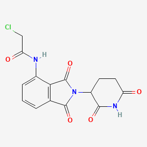 molecular formula C15H12ClN3O5 B3068396 2-Chloro-N-(2-(2,6-dioxopiperidin-3-yl)-1,3-dioxoisoindolin-4-yl)acetamide CAS No. 444287-84-7
