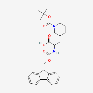 molecular formula C28H34N2O6 B3068403 2-(Fmoc-amino)-3-(1-boc-3-piperidyl)propanoic acid CAS No. 457060-97-8