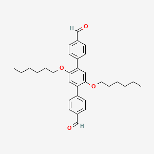 2',5'-Bis(hexyloxy)-[1,1':4',1''-terphenyl]-4,4''-dicarbaldehyde
