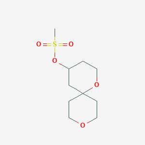 molecular formula C10H18O5S B3068429 1,9-Dioxaspiro[5.5]undecan-4-yl methanesulfonate CAS No. 503551-84-6