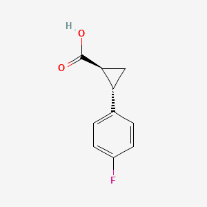 molecular formula C10H9FO2 B3068449 (1S,2S)-2-(4-Fluorophenyl)cyclopropanecarboxylic Acid CAS No. 515179-19-8