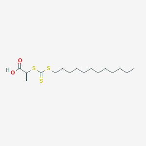 B3068480 2-(Dodecylthiocarbonothioylthio)propanoic acid CAS No. 558484-21-2