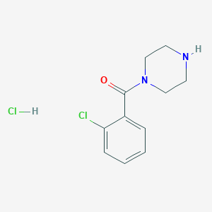 molecular formula C11H14Cl2N2O B3068510 1-(2-氯苯甲酰)哌嗪盐酸盐 CAS No. 57238-82-1
