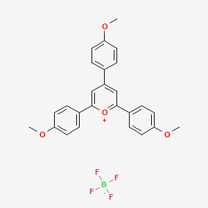 molecular formula C26H23BF4O4 B3068515 2,4,6-Tris(4-methoxyphenyl)pyrylium tetrafluoroborate CAS No. 580-34-7