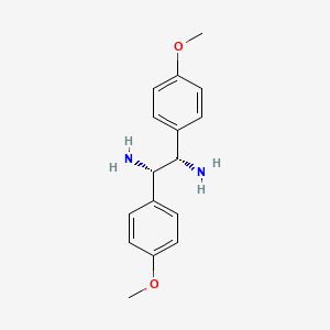 molecular formula C16H20N2O2 B3068516 (1S,2S)-1,2-DI(4'-Methoxyphenyl)-1,2-diaminoethane CAS No. 58520-03-9