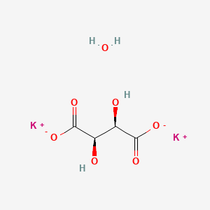 molecular formula C8H10K4O13 B3068543 Potassium tartrate hemihydrate CAS No. 6100-19-2