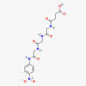 molecular formula C16H19N5O8 B3068547 N-Succinyl-Gly-Gly-Gly-p-nitroanilide CAS No. 61043-71-8