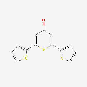 molecular formula C13H8OS3 B3068550 2,6-二(噻吩-2-基)-4H-噻吩-4-酮 CAS No. 62461-54-5