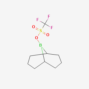 molecular formula C9H14BF3O3S B3068559 9-Borabicyclo[3.3.1]nonan-9-yl trifluoromethanesulfonate CAS No. 62731-43-5