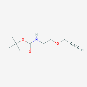 molecular formula C10H17NO3 B3068576 O-Proparagyl-N-Boc-ethanolamine CAS No. 634926-63-9