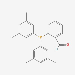 molecular formula C23H23OP B3068607 2-[Bis(3,5-dimethylphenyl)phosphino]benzaldehyde CAS No. 669091-00-3