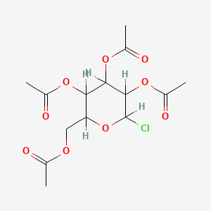 molecular formula C14H19ClO9 B3068614 (3,4,5-Triacetyloxy-6-chlorooxan-2-yl)methyl acetate CAS No. 66966-08-3