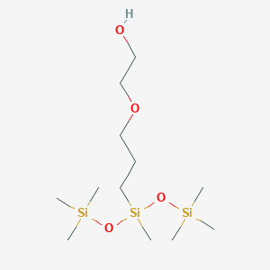molecular formula C12H32O4Si3 B3068630 2-[3-[methyl-bis(trimethylsilyloxy)silyl]propoxy]ethanol CAS No. 67674-67-3