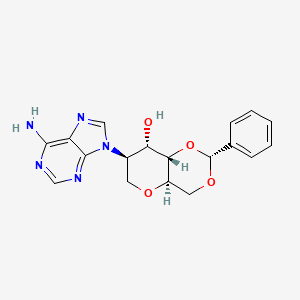 molecular formula C18H19N5O4 B3068660 (2R,4aR,7R,8S,8aS)-7-(6-amino-9H-purin-9-yl)-2-phenylhexahydropyrano[3,2-d][1,3]dioxin-8-ol CAS No. 705967-67-5