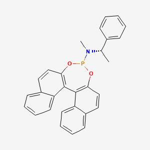 molecular formula C29H24NO2P B3068678 N-(Dinaphtho[2,1-d:1',2'-f][1,3,2]dioxaphosphepin-4-yl)-N-[(alphaS)-alpha-methylbenzyl]methanamine CAS No. 712352-04-0