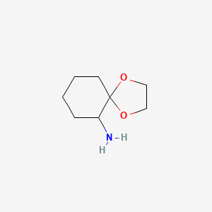 molecular formula C8H15NO2 B3068697 1,4-Dioxaspiro[4.5]decan-6-amine CAS No. 731858-91-6