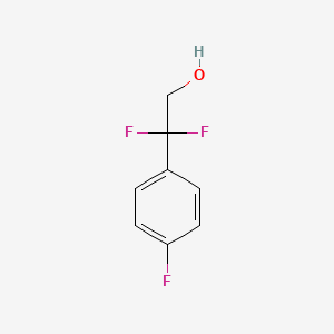 molecular formula C8H7F3O B3068717 2,2-difluoro-2-(4-fluorophenyl)ethanol CAS No. 762292-74-0