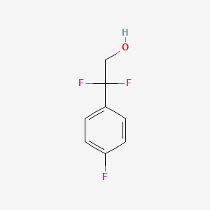 molecular formula C8H7F3O B3068717 2,2-Difluoro-2-(4-fluorophenyl)ethan-1-ol CAS No. 762292-74-0