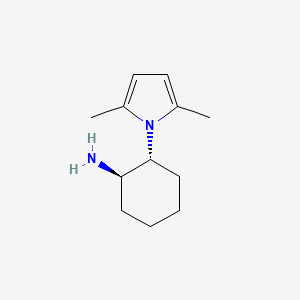 molecular formula C12H20N2 B3068719 (1R,2R)-2-(2,5-Dimethyl-1H-pyrrol-1-yl)cyclohexan-1-amine CAS No. 764650-90-0