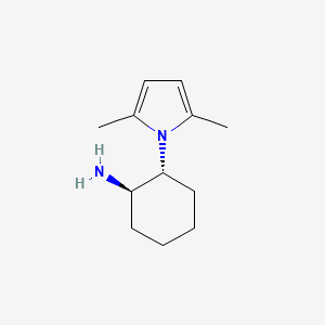 molecular formula C12H20N2 B3068719 (1R,2R)-2-(2,5-Dimethylpyrrol-1-yl)cyclohexan-1-amine CAS No. 764650-90-0