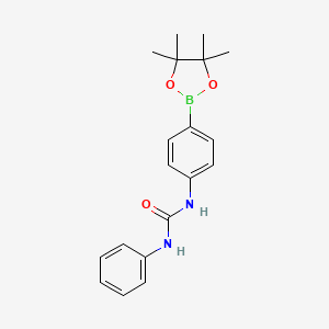 1-Phenyl-3-(4-(4,4,5,5-tetramethyl-1,3,2-dioxaborolan-2-yl)phenyl)urea