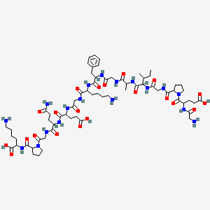molecular formula C65H102N18O21 B3068891 Collagen(cattle skin) (9CI) CAS No. 9064-67-9