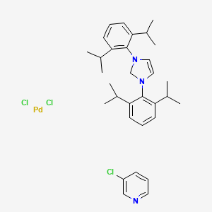 [1,3-Bis(2,6-Diisopropylphenyl)imidazol-2-ylidene](3-chloropyridyl)palladium(II) dichloride
