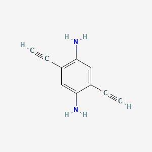 molecular formula C10H8N2 B3069070 2,5-Diethynylbenzene-1,4-diamine CAS No. 1141727-54-9