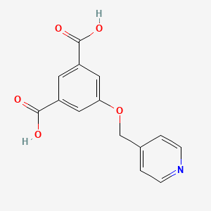 molecular formula C14H11NO5 B3069092 5-(Pyridin-4-ylmethoxy)isophthalic acid CAS No. 1240327-15-4