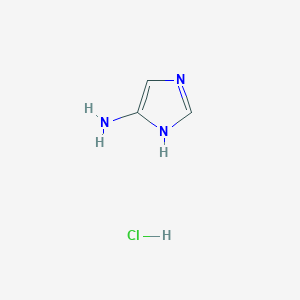 molecular formula C3H6ClN3 B3069107 1H-imidazol-5-amine hydrochloride CAS No. 1261268-96-5
