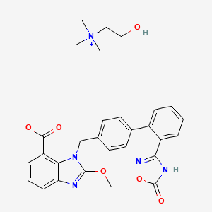 molecular formula C30H33N5O6 B3069117 Azilsartan trimethylethanolamine CAS No. 1309776-70-2