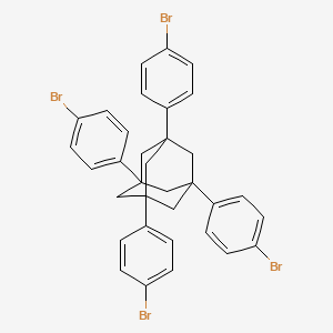 molecular formula C34H28Br4 B3069138 1,3,5,7-Tetrakis(4-bromophenyl)adamantane CAS No. 144970-36-5