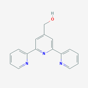molecular formula C16H13N3O B3069161 (2,6-dipyridin-2-ylpyridin-4-yl)methanol CAS No. 148332-32-5