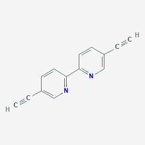 molecular formula C14H8N2 B3069179 5,5'-Diethynyl-2,2'-bipyridine CAS No. 162318-26-5